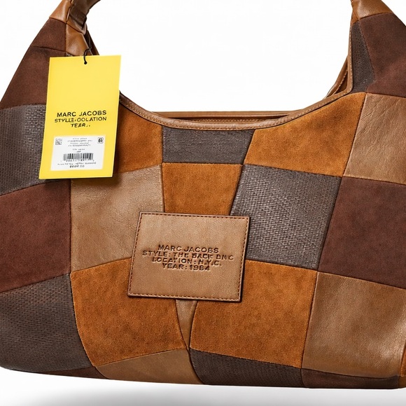 New with Tag! $595 Marc Jacobs Multicolor Patchwork Hobo Bag Saks 